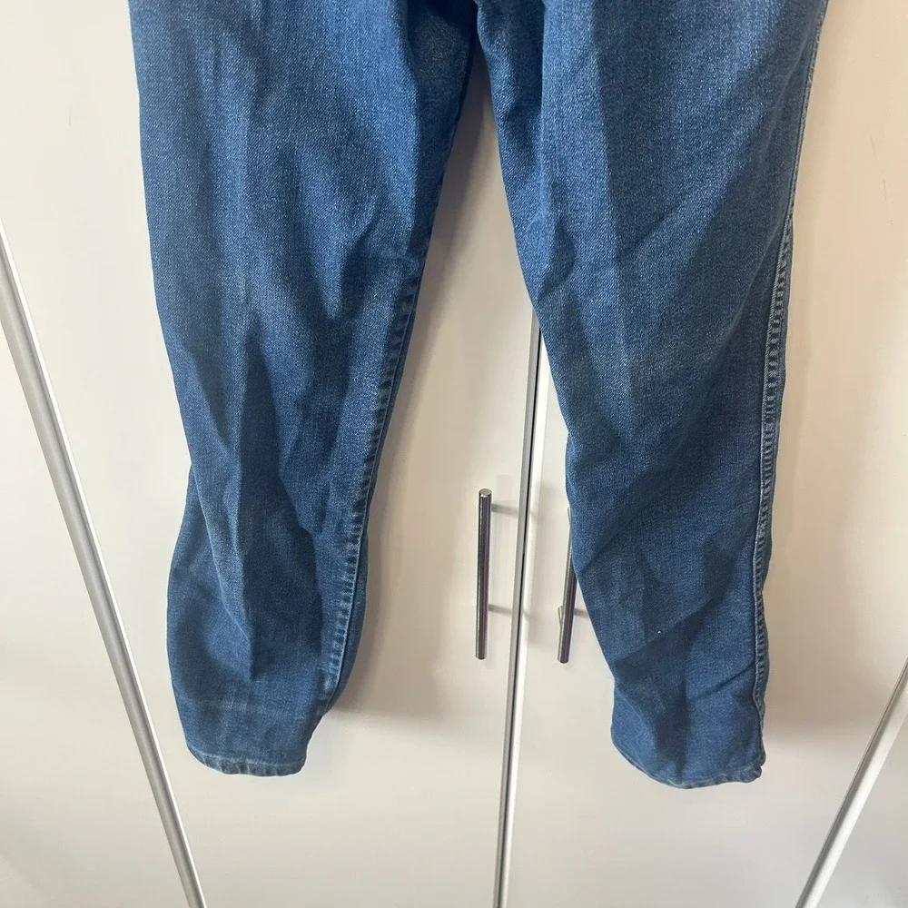 Vintage Wrangler Misses High Waisted Jeans Straight Leg Medium Wash USA Made 12